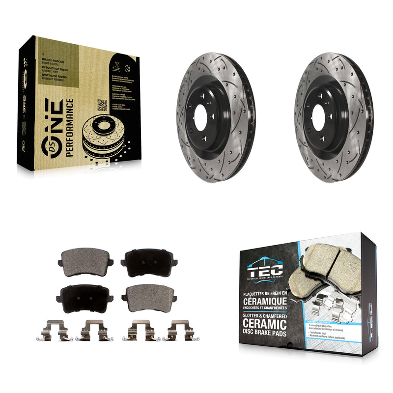 Transit Auto KDT-100537 Disc Brake Kit for 2011-2017 Audi Q5, Audi SQ5 and More - Rear