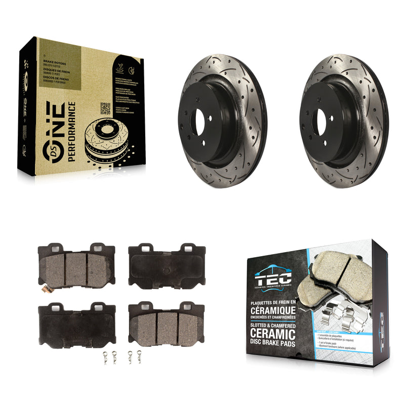 Transit Auto KDT-100542 Disc Brake Kit for 2009-2024 INFINITI Q60, INFINITI Q70L and More - Rear