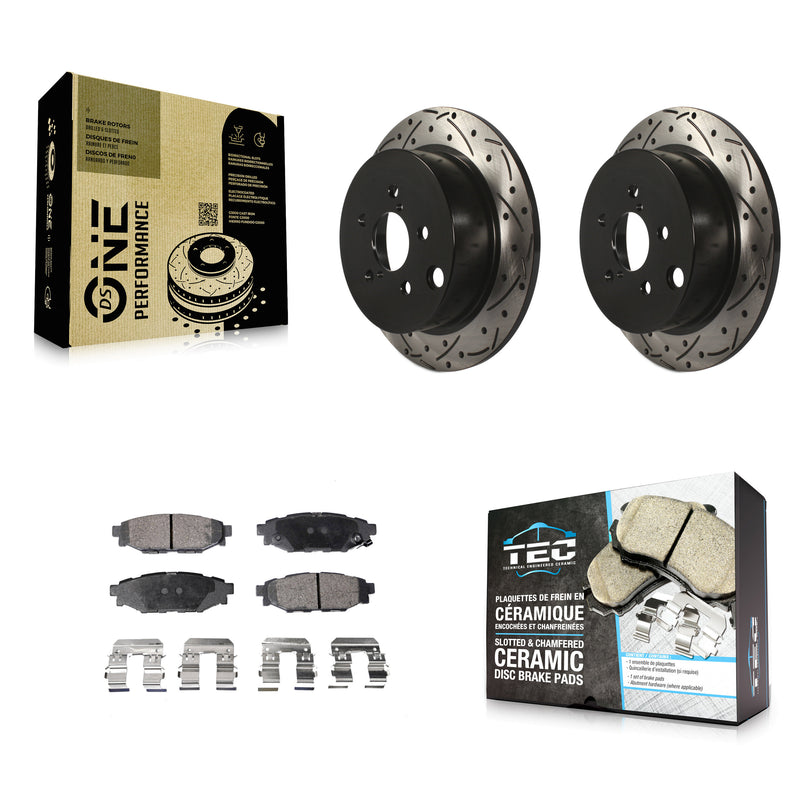 Transit Auto KDT-100547 Disc Brake Kit for 2012-2023 Subaru Crosstrek, Subaru Impreza and More - Rear