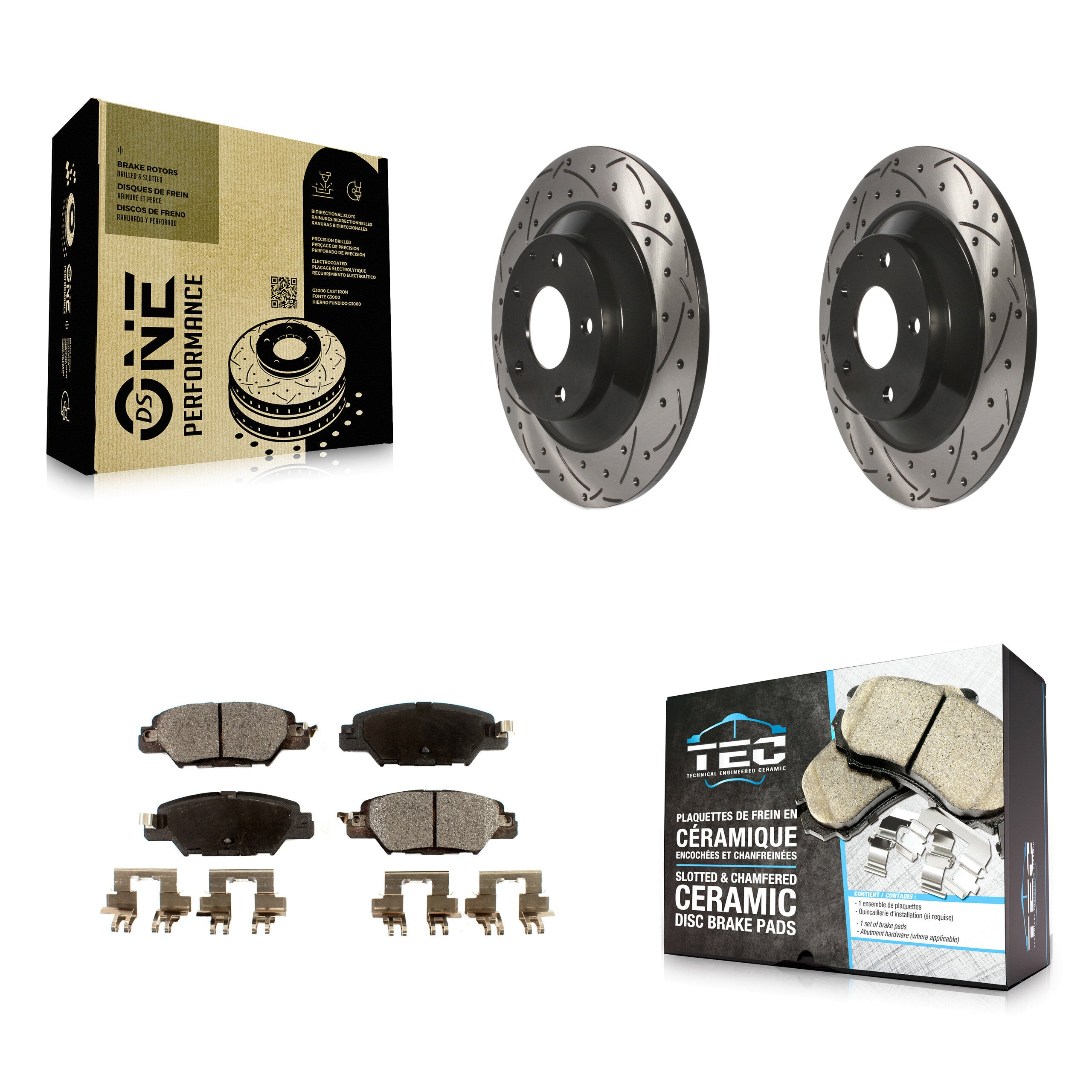 Transit Auto KDT-100550 Disc Brake Kit for 2016-2024 Mazda CX-5 - Rear
