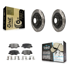 Transit Auto KDT-100552 Disc Brake Kit for 2013-2024 Mitsubishi Outlander PHEV, Mitsubishi Outlander and More - Rear