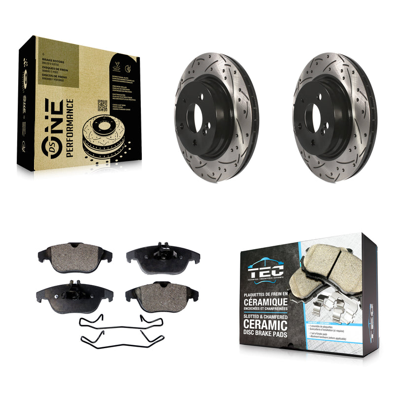 Transit Auto KDT-100554 Disc Brake Kit for 2008-2016 Mercedes-Benz C300, Mercedes-Benz C250 and More - Rear