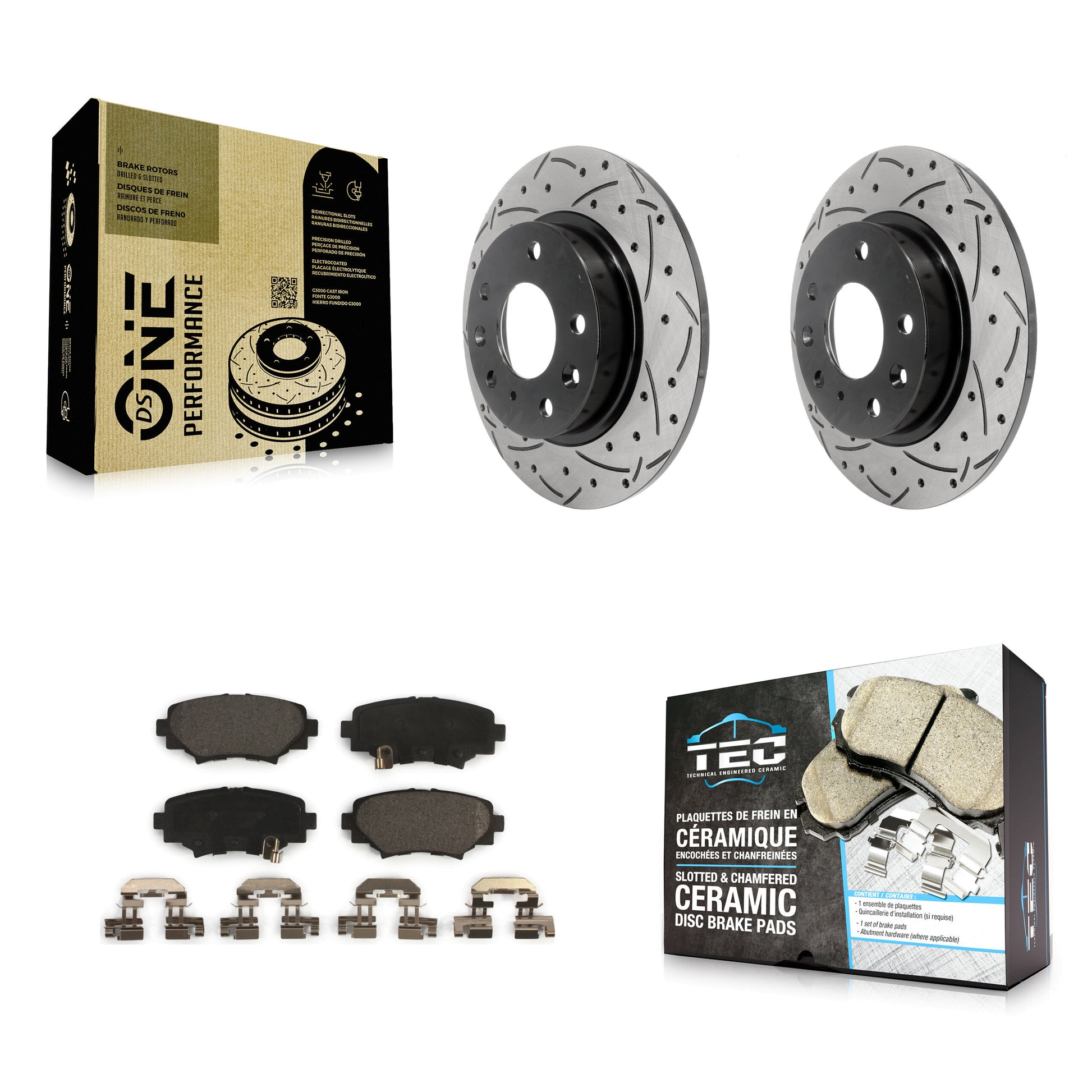 Transit Auto KDT-100560 Disc Brake Kit for 2014-2018 Mazda 3, Mazda 3 Sport - Rear