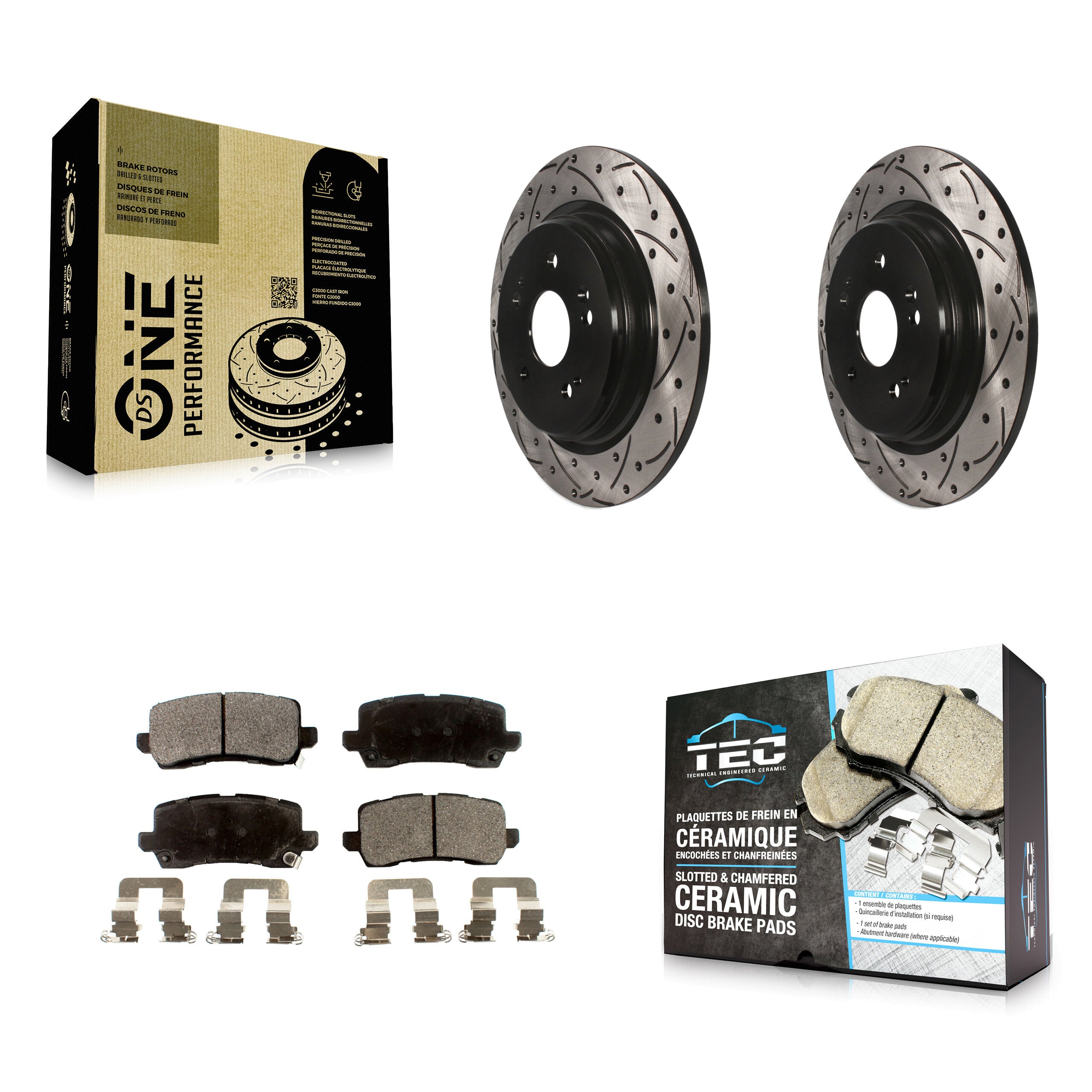 Transit Auto KDT-100564 Disc Brake Kit for 2015-2020 Acura TLX - Rear