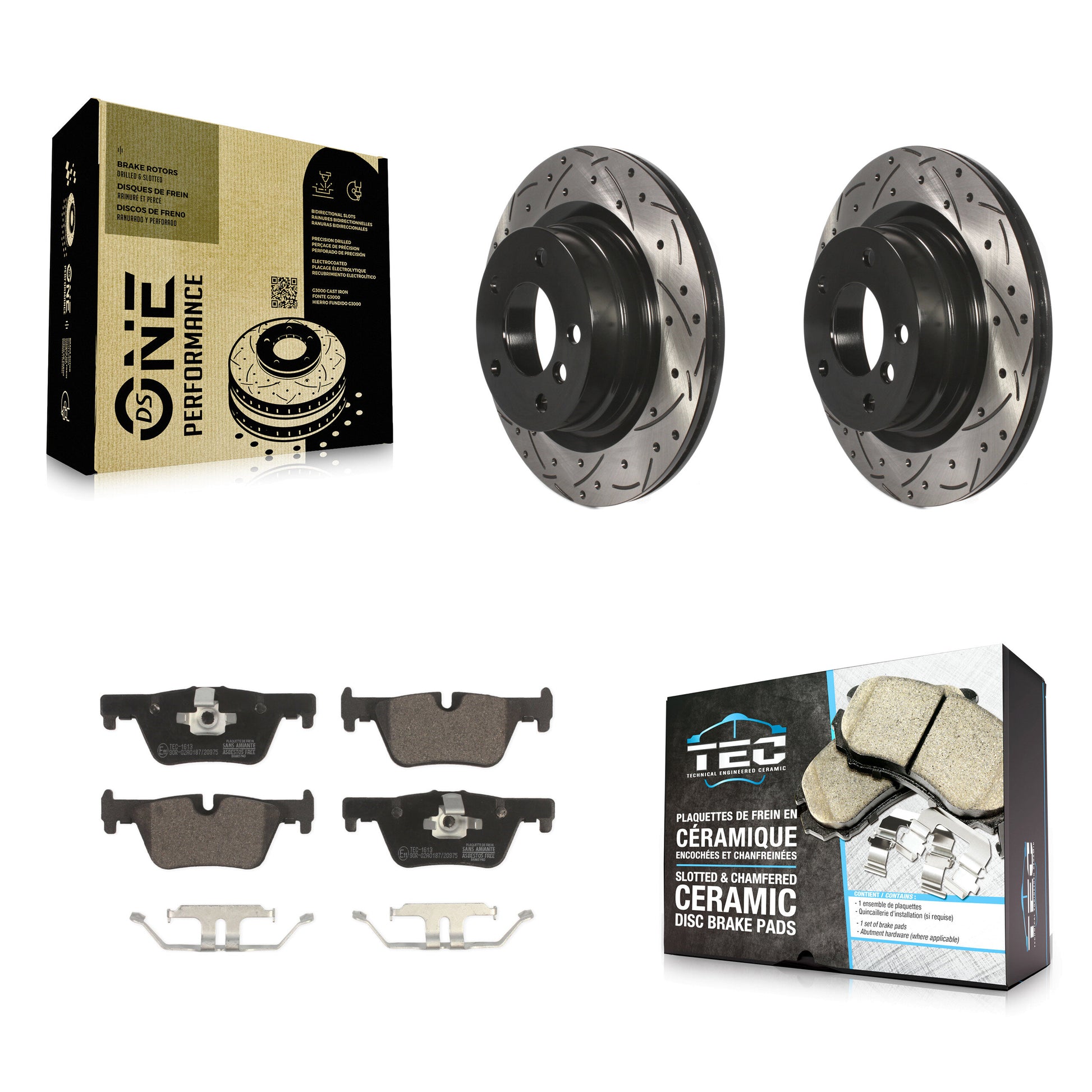 Transit Auto KDT-100565 Disc Brake Kit for 2012-2021 BMW 230i, BMW 230i xDrive and More - Rear