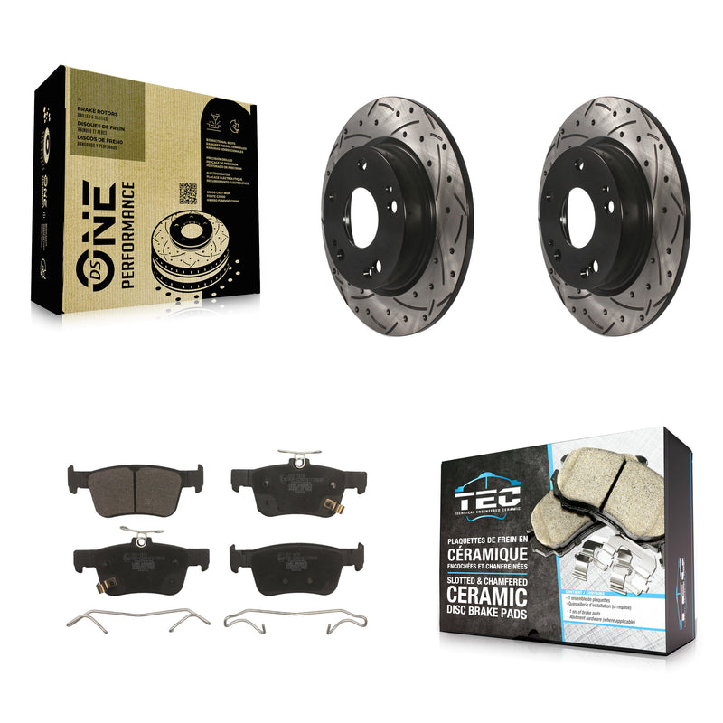 Transit Auto KDT-100566 Disc Brake Kit for 2016-2024 Honda Civic - Rear