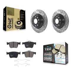 Transit Auto KDT-100583 Disc Brake Kit for 2016-2025 Audi Q3, Volkswagen Jetta and More - Rear