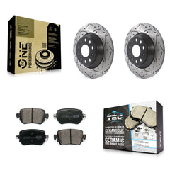 Transit Auto KDT-100584 Disc Brake Kit for 2016-2018 Audi Q3, Audi Q3 Quattro - Rear