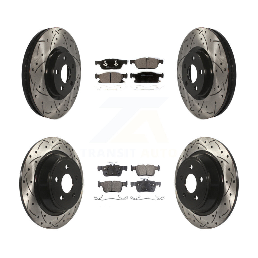 Transit Auto KDT-100585 Disc Brake Kit for 2018-2020 Lincoln Continental - Front and Rear