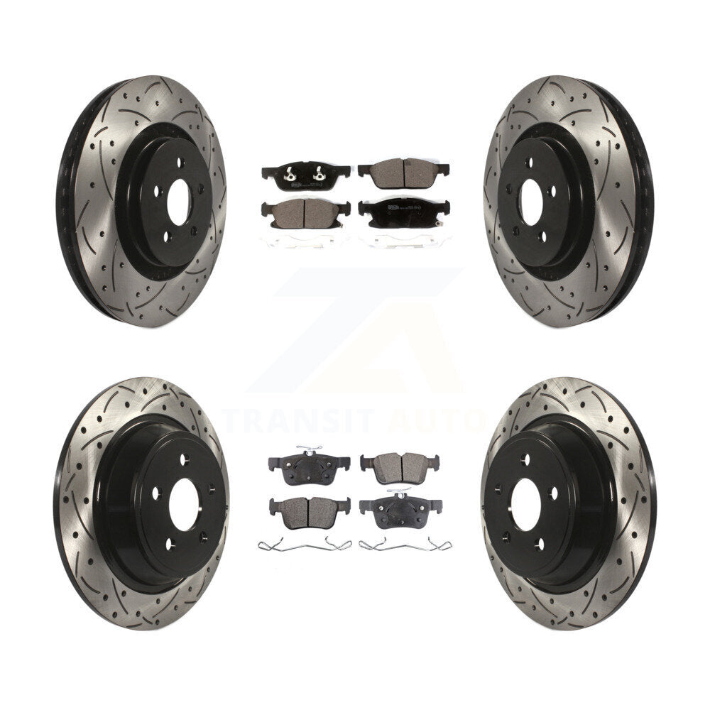 Transit Auto KDT-100587 Disc Brake Kit for 2017-2020 Lincoln Continental, Ford Fusion, Lincoln MKZ - Front and Rear