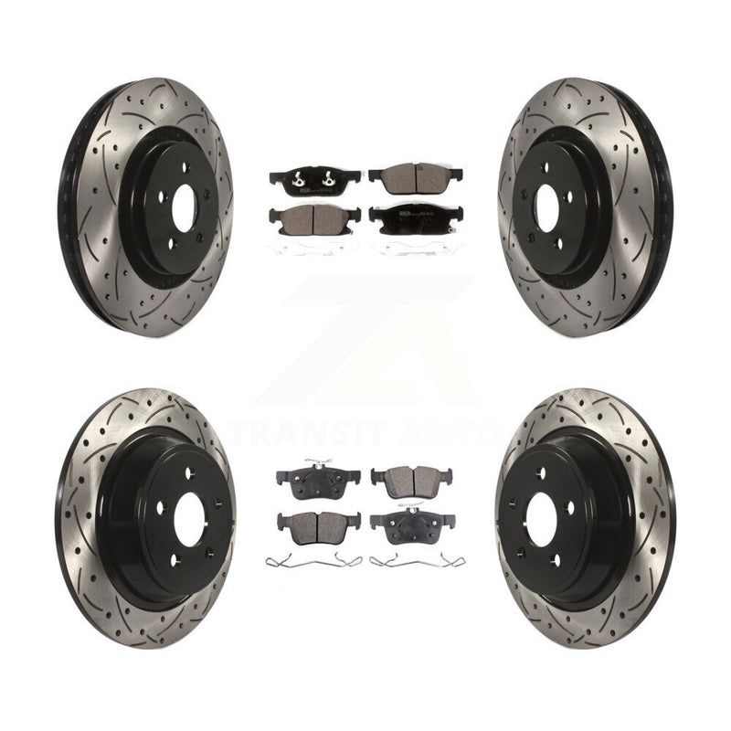 Transit Auto KDT-100587 Disc Brake Kit for 2017-2020 Lincoln Continental, Ford Fusion, Lincoln MKZ - Front and Rear