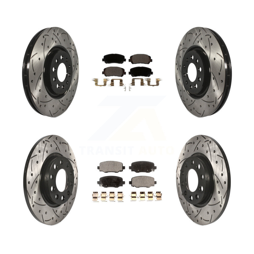 Transit Auto KDT-100589 Disc Brake Kit for 2015-2017 Chrysler 200 - Front and Rear