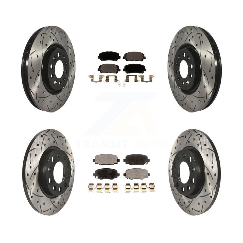 Transit Auto KDT-100589 Disc Brake Kit for 2015-2017 Chrysler 200 - Front and Rear
