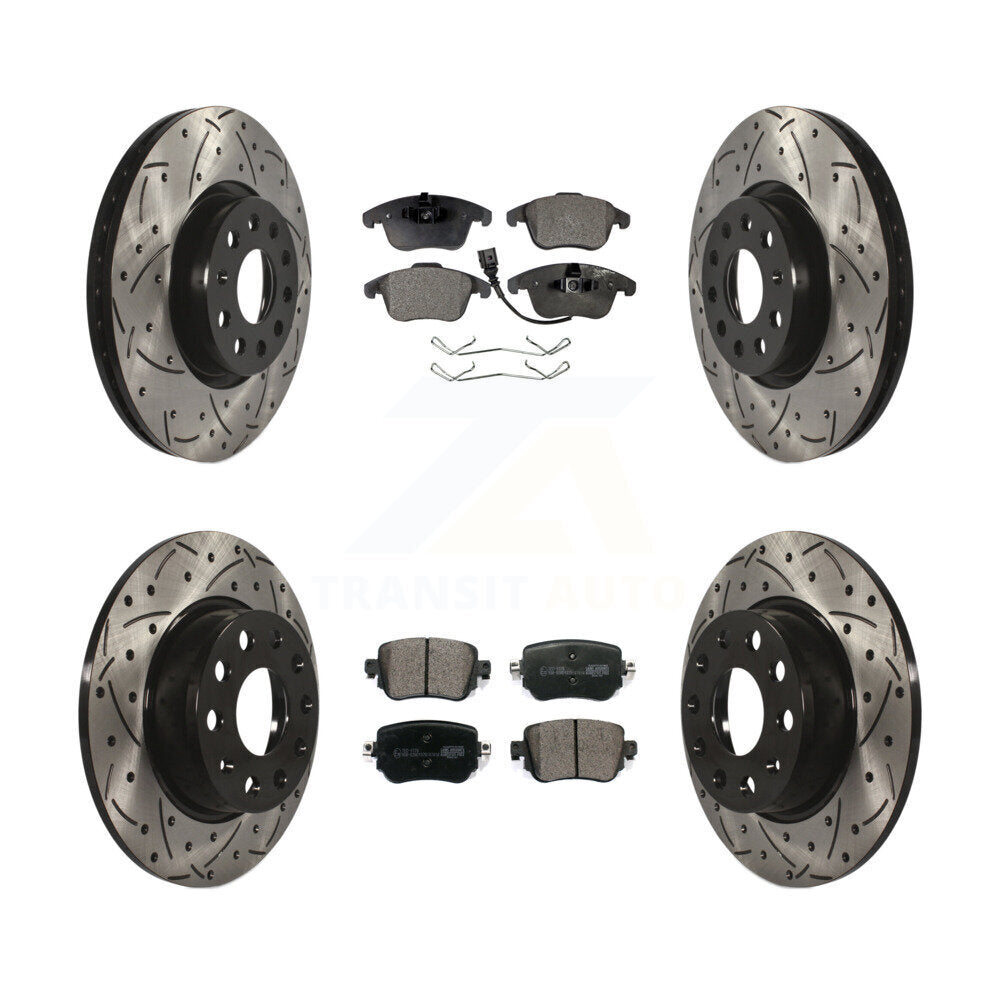 Transit Auto KDT-100591 Disc Brake Kit for 2015-2020 Volkswagen Passat - Front and Rear