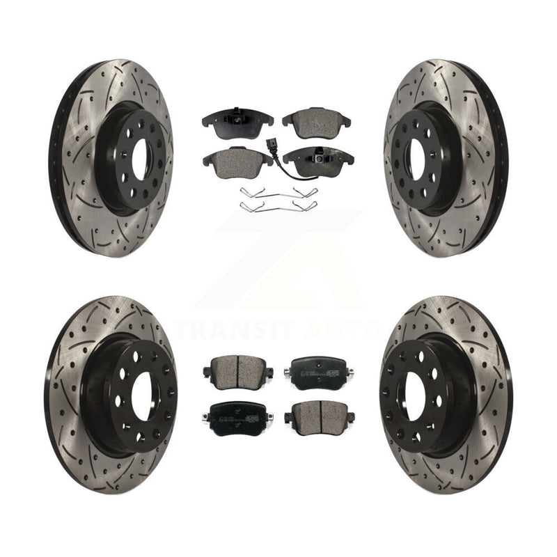 Transit Auto KDT-100591 Disc Brake Kit for 2015-2020 Volkswagen Passat - Front and Rear