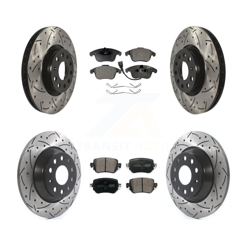 Transit Auto KDT-100592 Disc Brake Kit for 2016-2018 Audi Q3, Audi Q3 Quattro - Front and Rear
