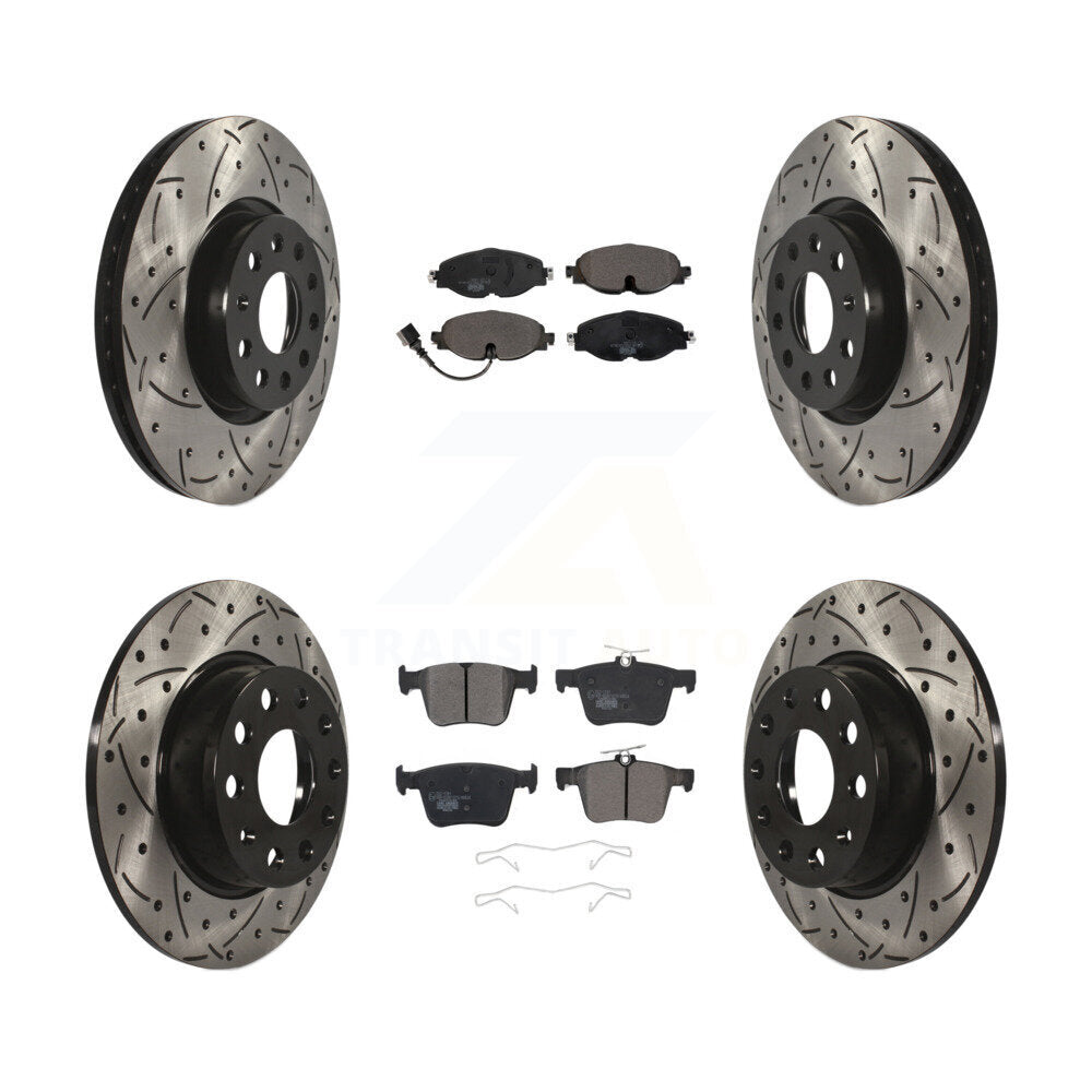 Transit Auto KDT-100594 Disc Brake Kit for 2015-2023 Volkswagen Taos, Audi A3 and More - Front and Rear