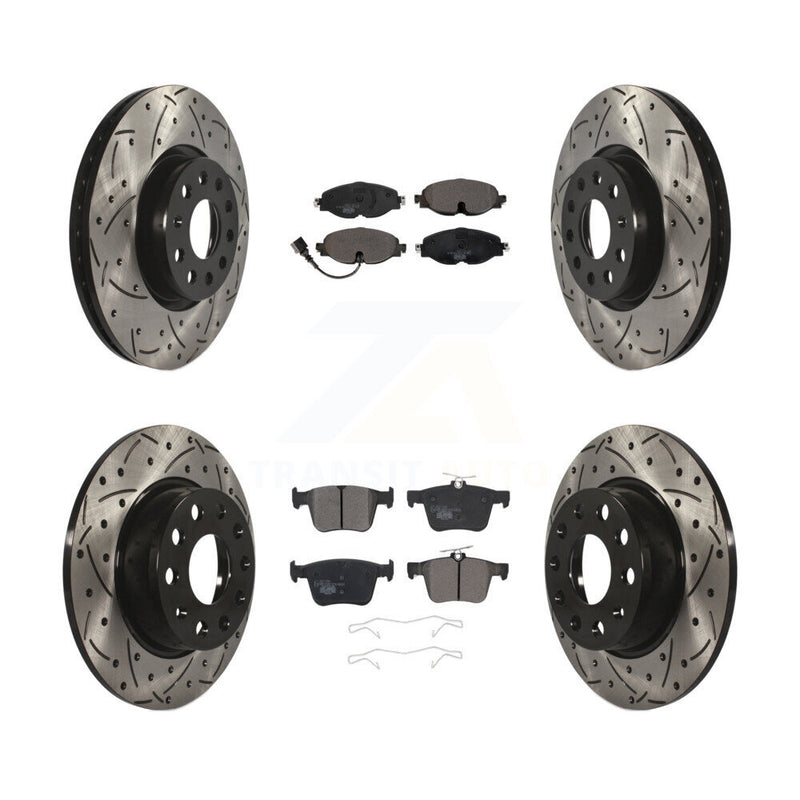 Transit Auto KDT-100594 Disc Brake Kit for 2015-2023 Volkswagen Taos, Audi A3 and More - Front and Rear