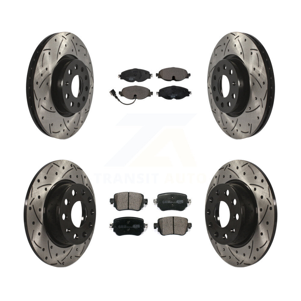Transit Auto KDT-100595 Disc Brake Kit for 2015-2022 Volkswagen Passat, Volkswagen Golf Alltrack and More - Front and Rear