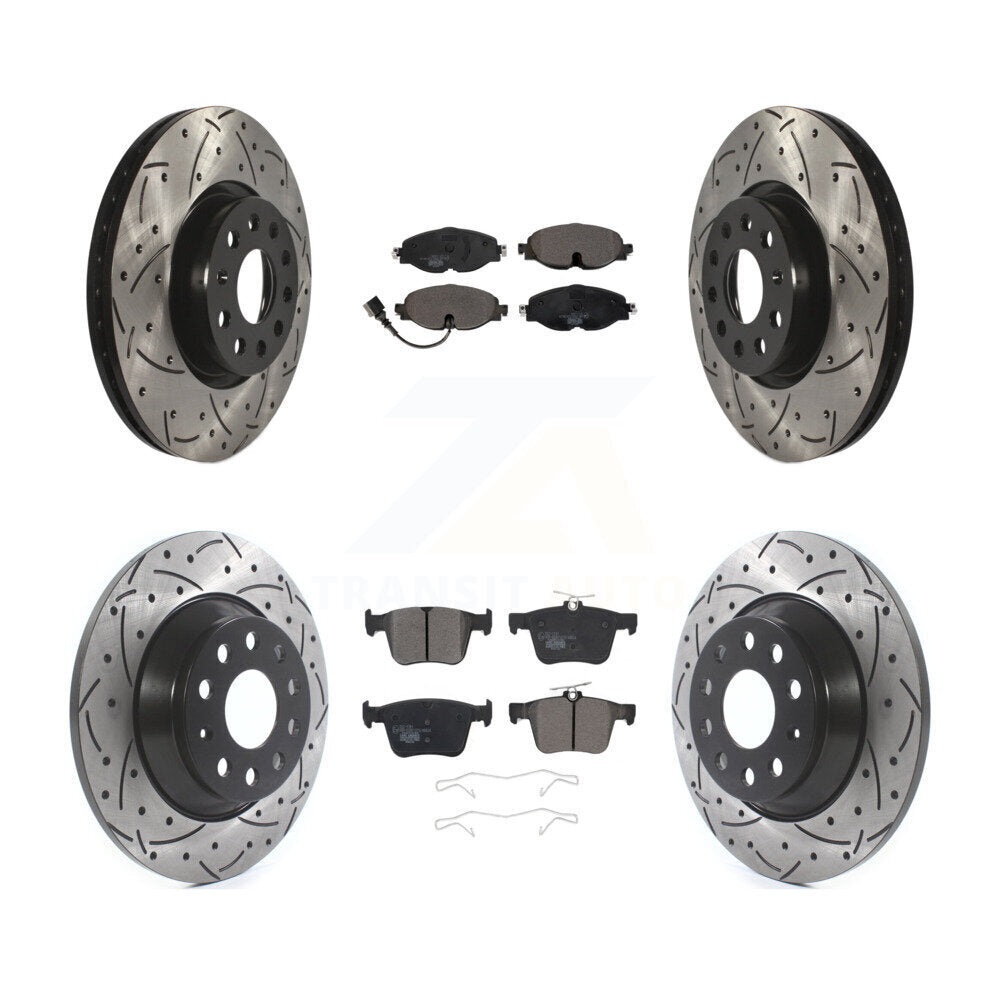 Transit Auto KDT-100596 Disc Brake Kit for 2016-2022 Audi TT Quattro - Front and Rear