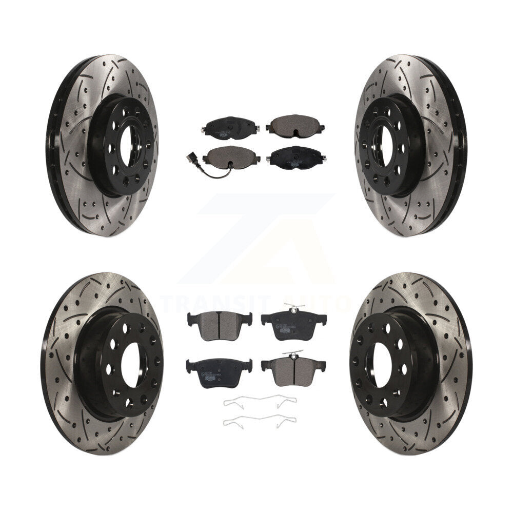 Transit Auto KDT-100597 Disc Brake Kit for 2015-2023 Volkswagen Taos, Audi A3 and More - Front and Rear