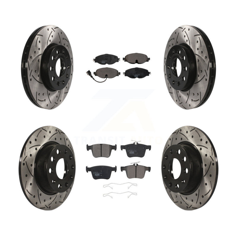 Transit Auto KDT-100597 Disc Brake Kit for 2015-2023 Volkswagen Taos, Audi A3 and More - Front and Rear
