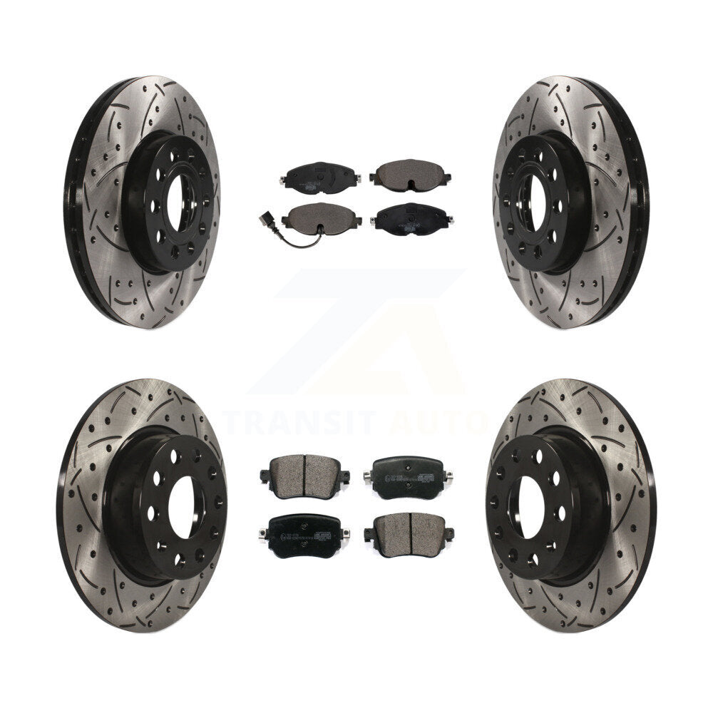 Transit Auto KDT-100598 Disc Brake Kit for 2015-2021 Volkswagen Golf, Volkswagen Golf SportWagen - Front and Rear
