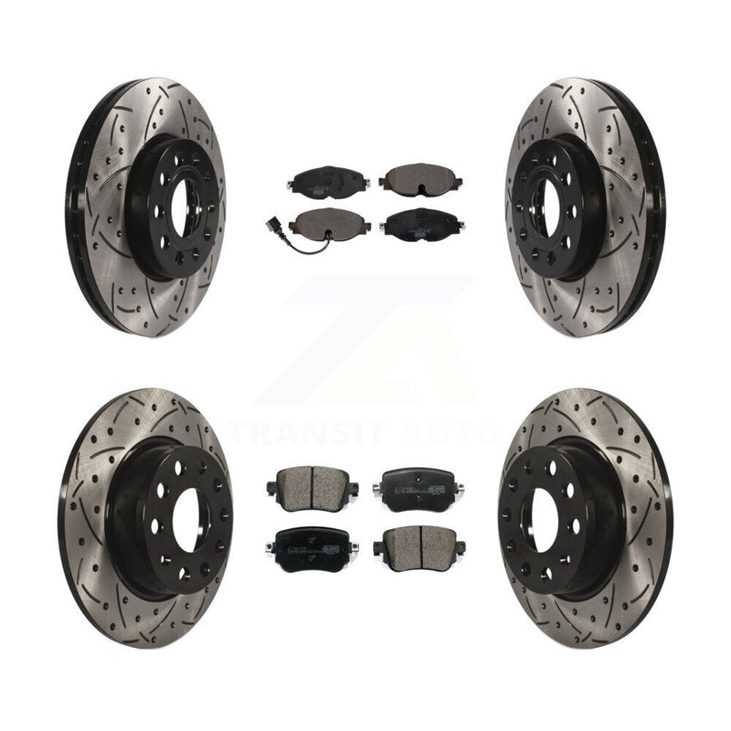 Transit Auto KDT-100598 Disc Brake Kit for 2015-2021 Volkswagen Golf, Volkswagen Golf SportWagen - Front and Rear
