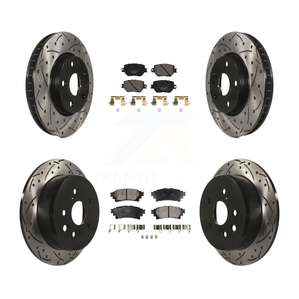 Transit Auto KDT-100601 Disc Brake Kit for 2014-2015 Lexus IS250 - Front and Rear