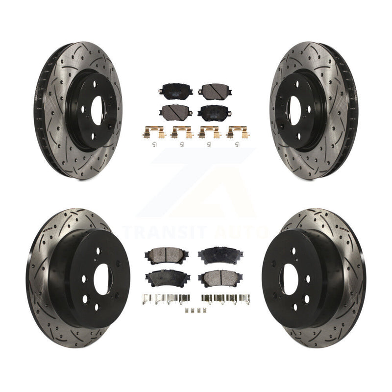 Transit Auto KDT-100601 Disc Brake Kit for 2014-2015 Lexus IS250 - Front and Rear