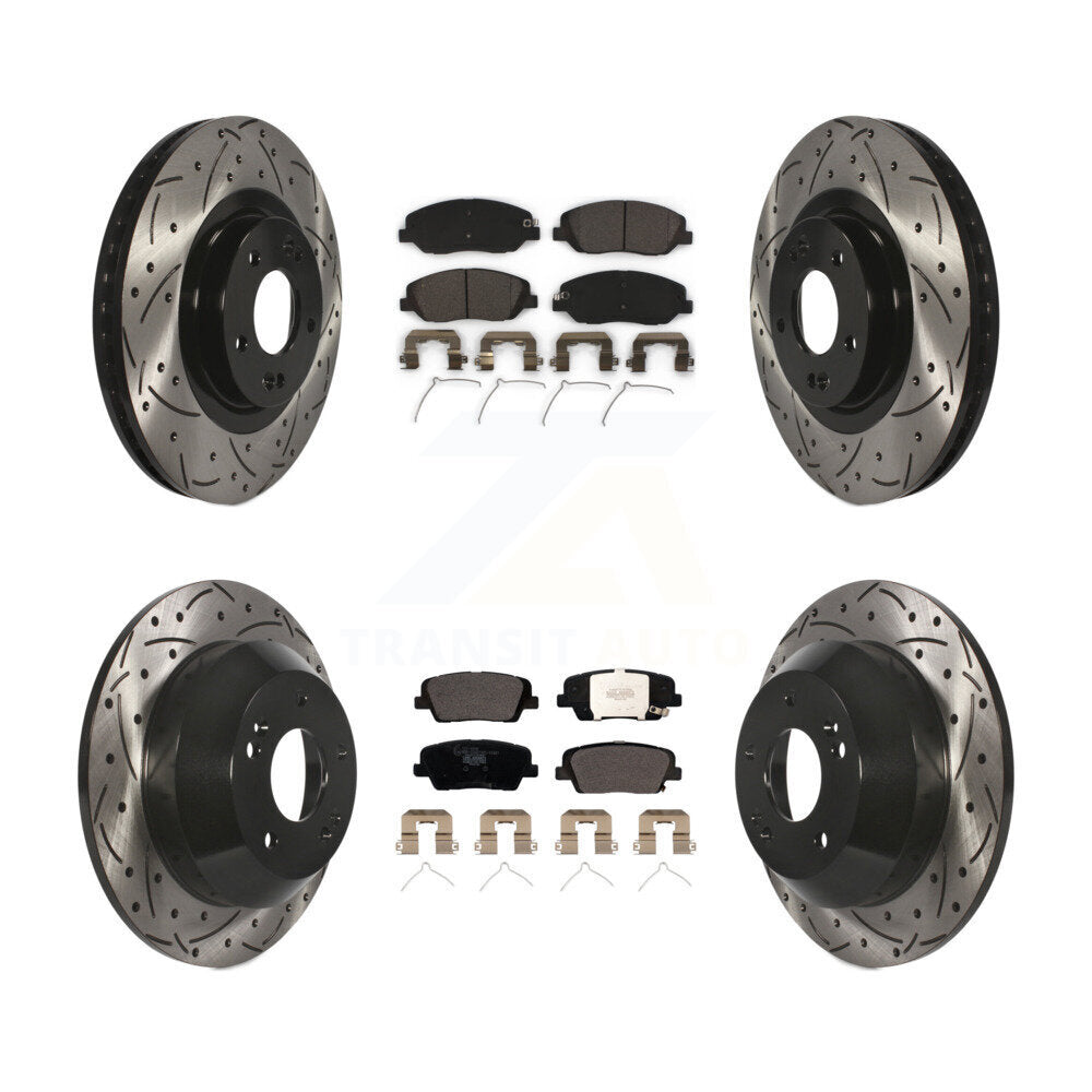 Transit Auto KDT-100606 Disc Brake Kit for 2017-2019 Hyundai Santa Fe, Hyundai Santa Fe XL - Front and Rear