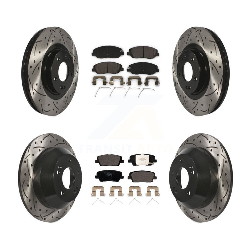 Transit Auto KDT-100606 Disc Brake Kit for 2017-2019 Hyundai Santa Fe, Hyundai Santa Fe XL - Front and Rear