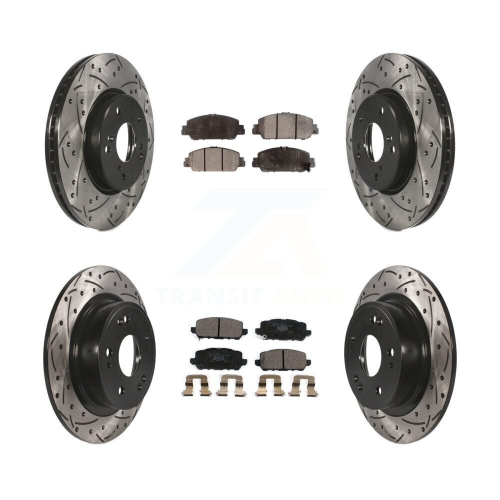 Transit Auto KDT-100608 Disc Brake Kit for 2016-2022 Honda HR-V - Front and Rear