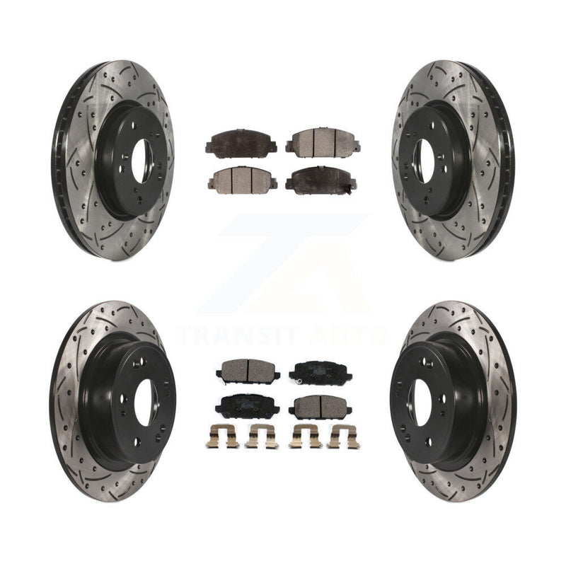 Transit Auto KDT-100608 Disc Brake Kit for 2016-2022 Honda HR-V - Front and Rear