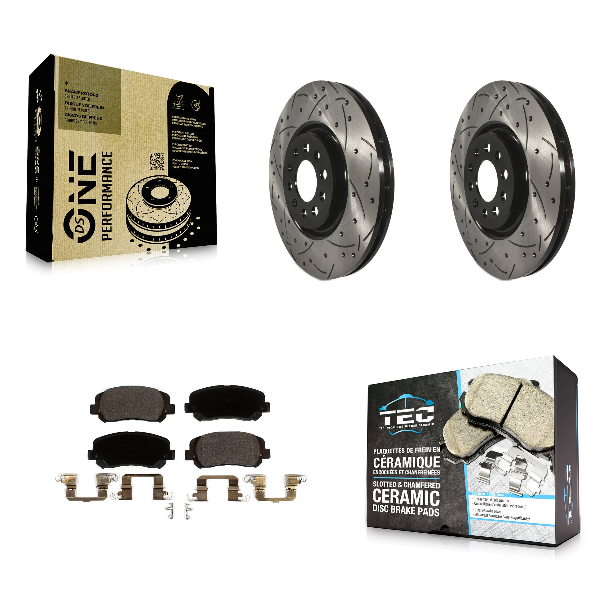 Transit Auto KDT-100614 Disc Brake Kit for 2015-2023 Jeep Cherokee, Chrysler 200 - Front