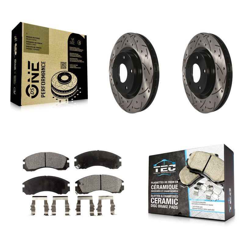 Transit Auto KDT-100623 Disc Brake Kit for 2017 Mitsubishi Lancer - Front