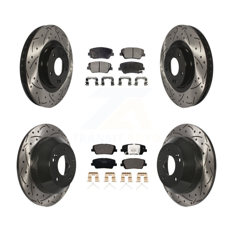 Transit Auto KDT-100625 Disc Brake Kit for 2014-2015 Kia Sorento - Front and Rear