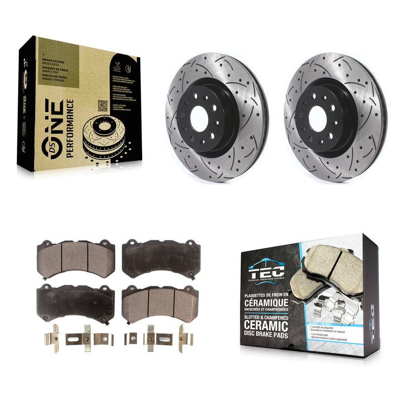 Transit Auto KDT-100630 Disc Brake Kit for 2016 Cadillac CTS - Front
