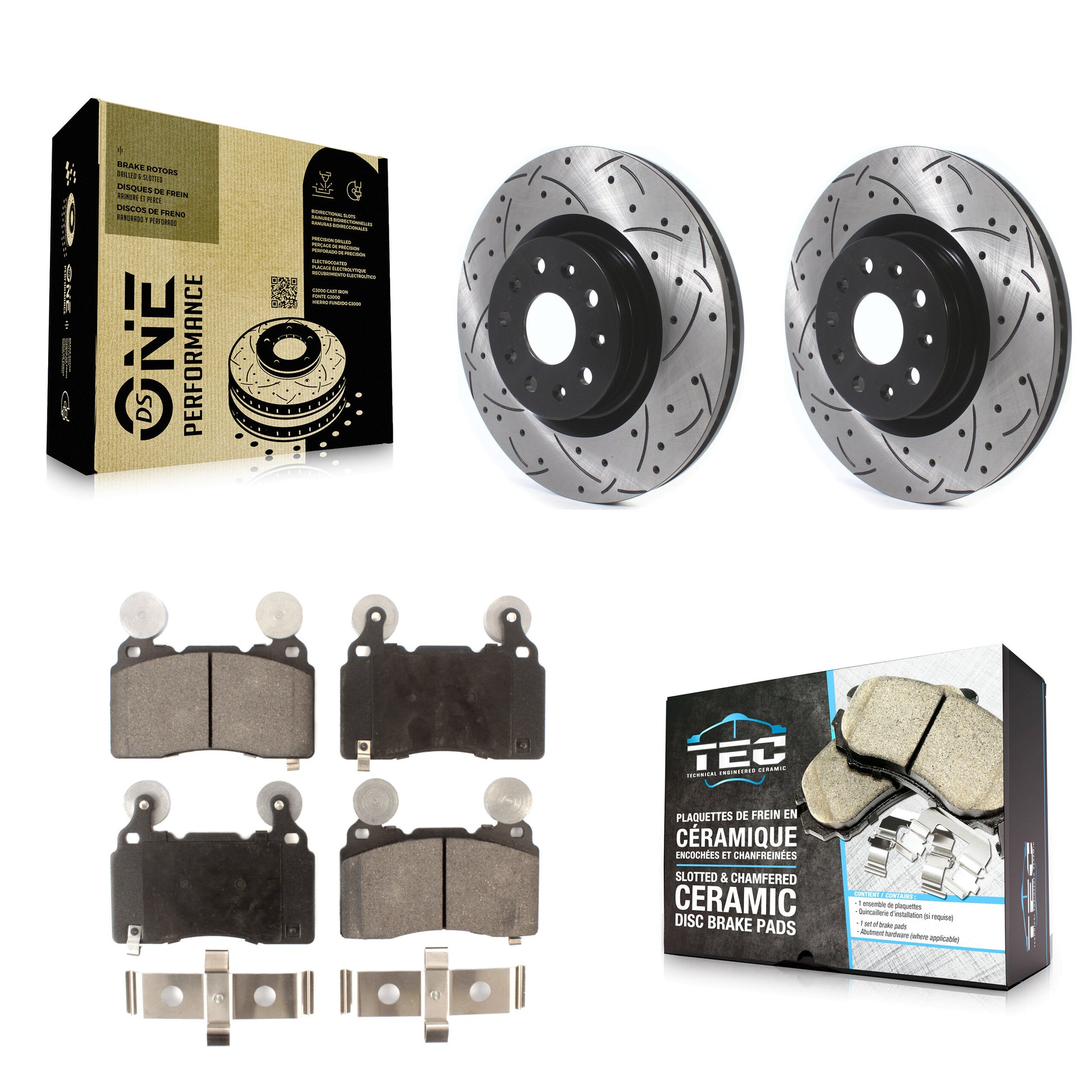 Transit Auto KDT-100631 Disc Brake Kit for 2014-2022 Chevrolet Camaro, Cadillac CT6, Cadillac CTS - Front