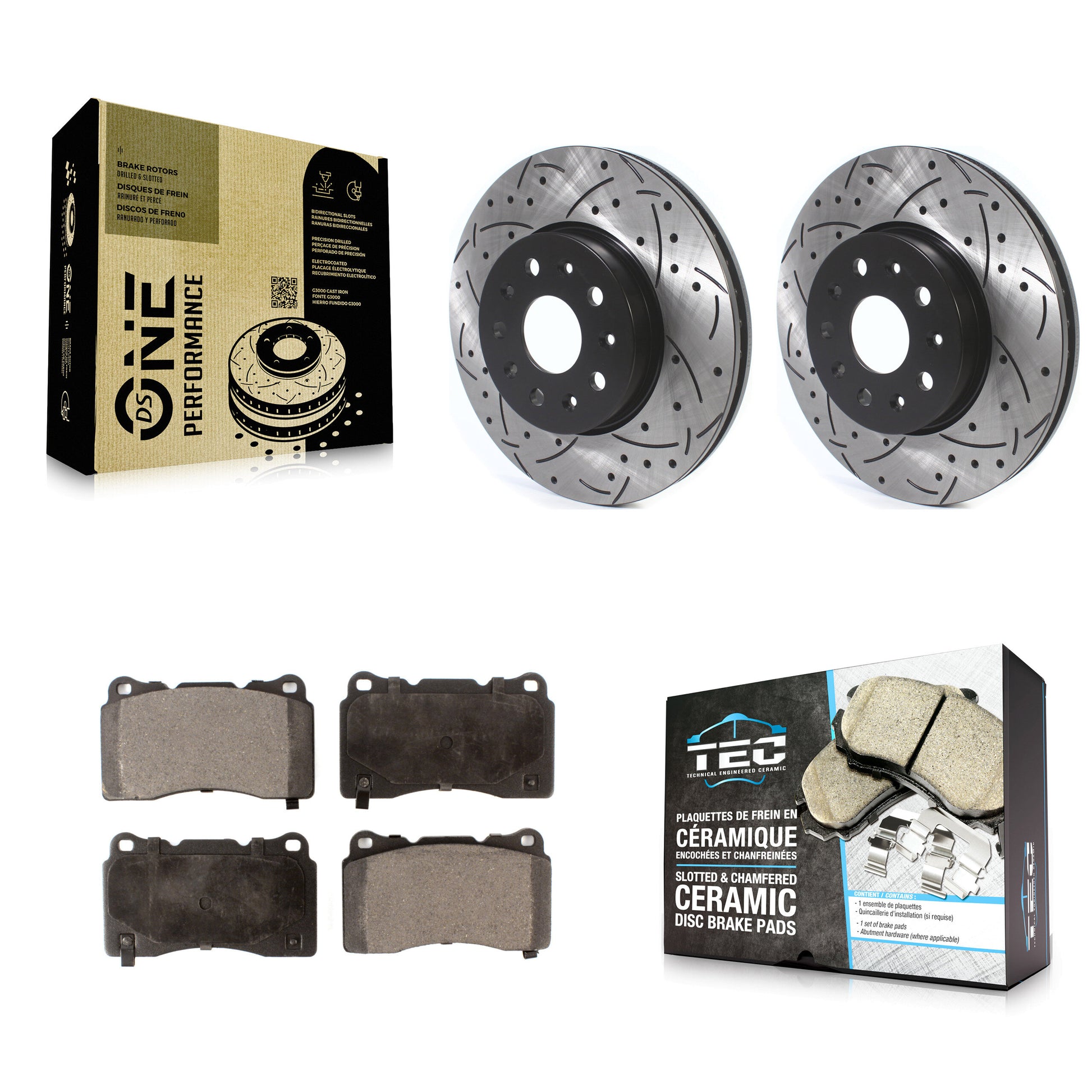 Transit Auto KDT-100632 Disc Brake Kit for 2014-2022 Chevrolet Camaro, Cadillac CTS, Cadillac CT6 - Front
