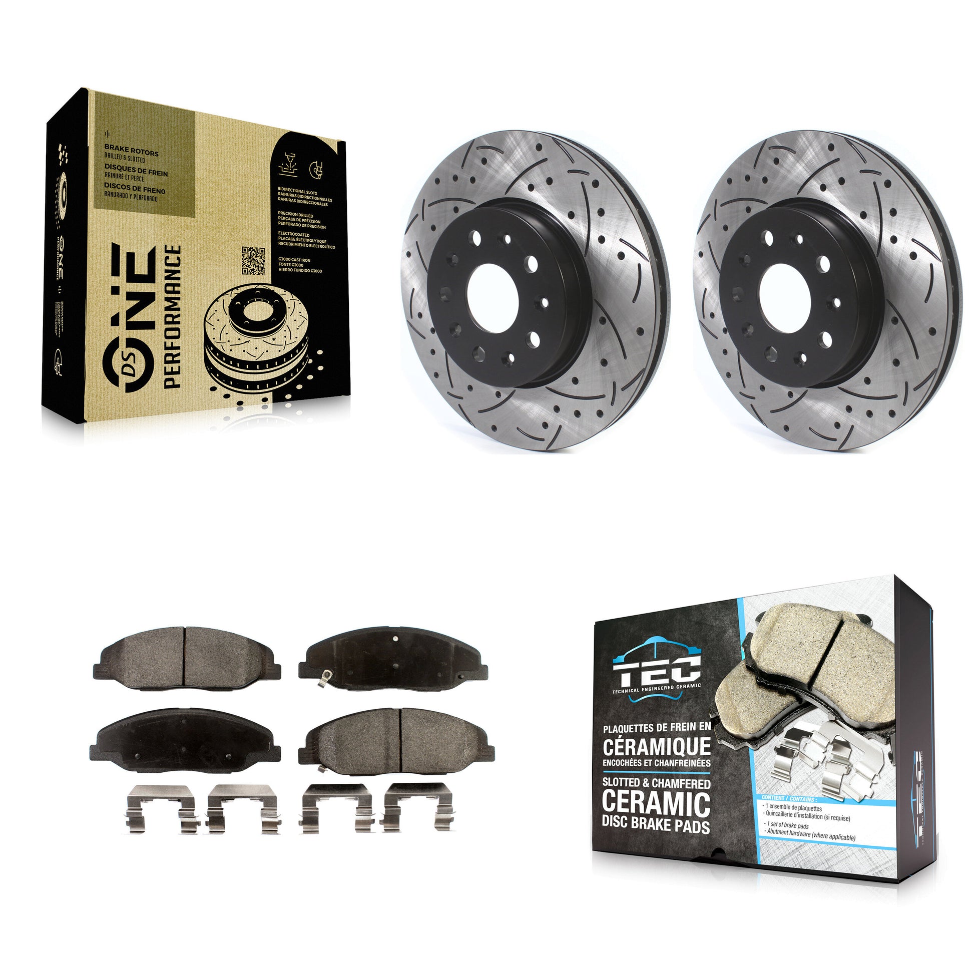 Transit Auto KDT-100634 Disc Brake Kit for 2014 Cadillac CTS - Front