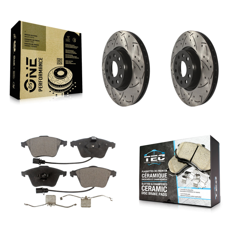 Transit Auto KDT-100640 Disc Brake Kit for 2008-2012 Volkswagen CC, Volkswagen R32 - Front