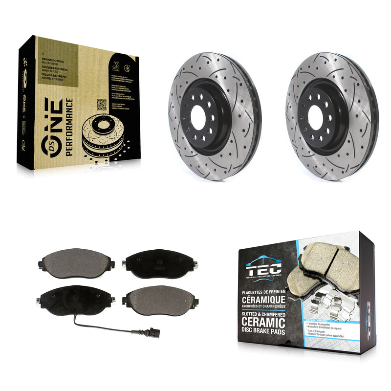 Transit Auto KDT-100644 Disc Brake Kit for 2015-2025 Volkswagen Jetta, Audi Q3 and More - Front