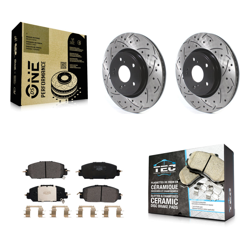 Transit Auto KDT-100653 Disc Brake Kit for 2017-2023 Honda HR-V, Honda CR-V - Front