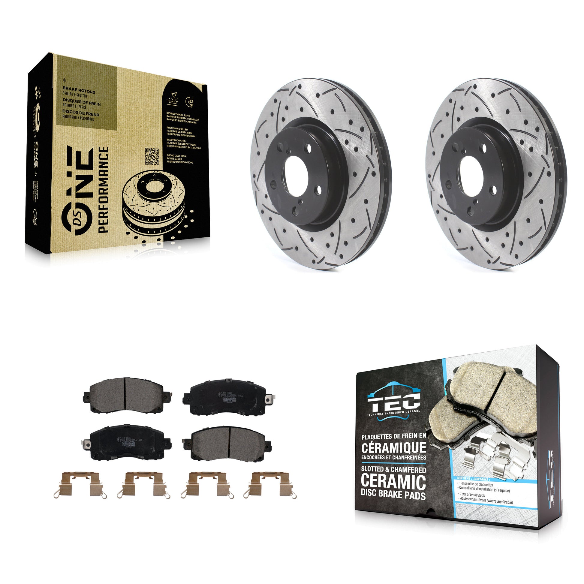 Transit Auto KDT-100655 Disc Brake Kit for 2017-2023 Subaru Impreza - Front