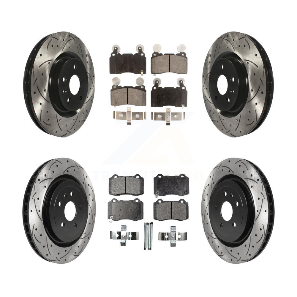 Transit Auto KDT-100658 Disc Brake Kit for 2010-2015 Chevrolet Camaro - Front and Rear