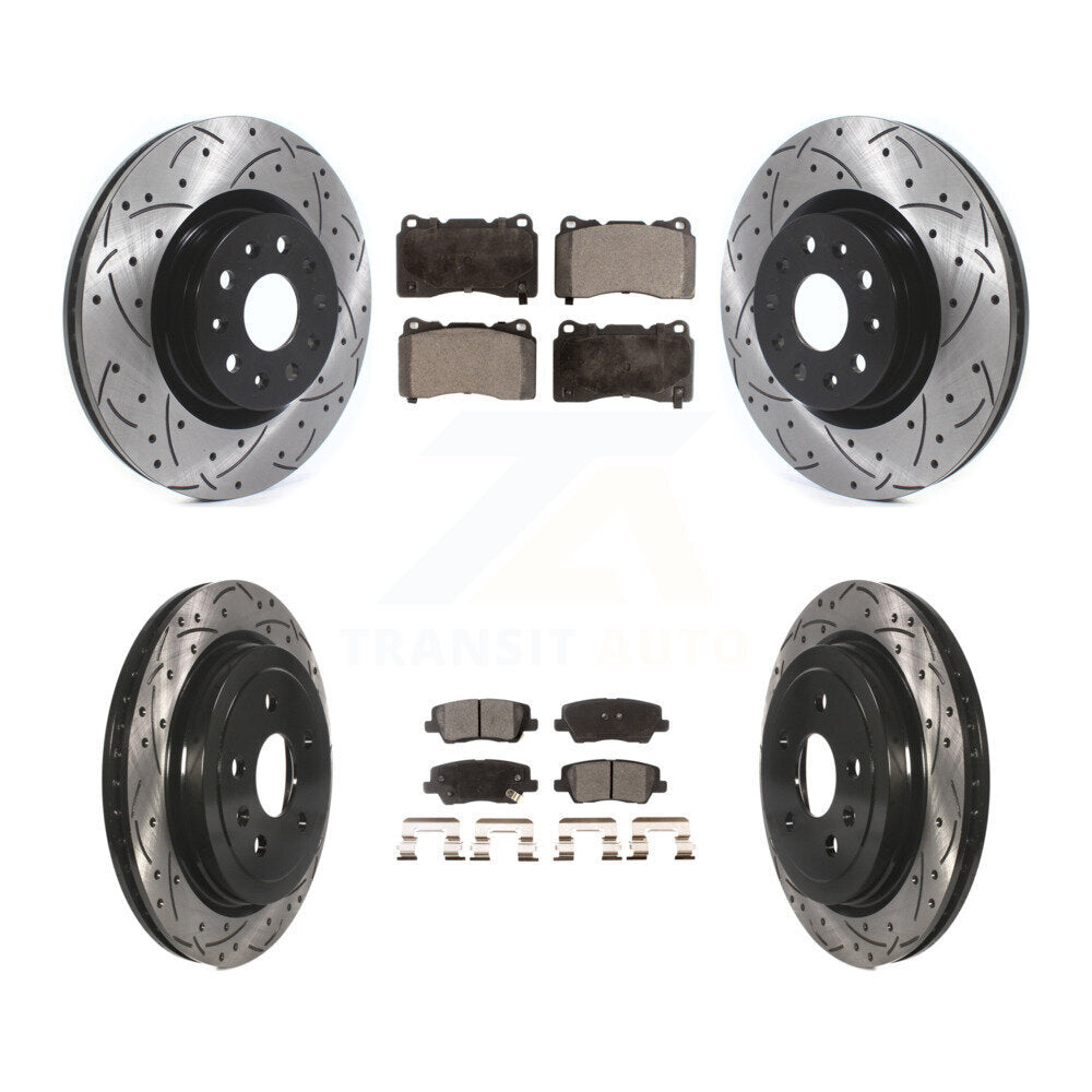 Transit Auto KDT-100660 Disc Brake Kit for 2015 Cadillac CTS - Front and Rear