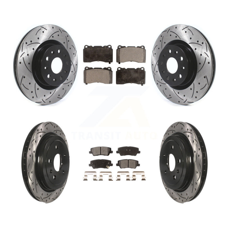 Transit Auto KDT-100660 Disc Brake Kit for 2015 Cadillac CTS - Front and Rear