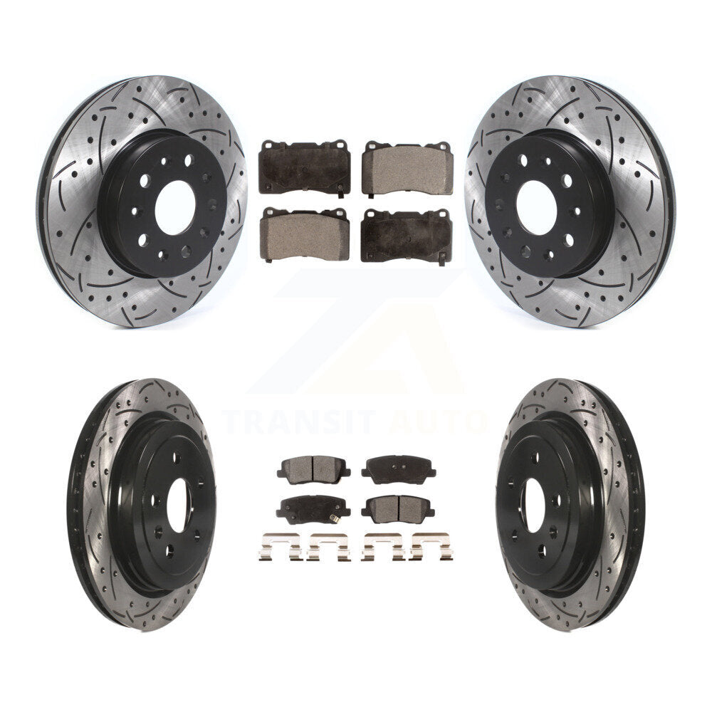 Transit Auto KDT-100661 Disc Brake Kit for 2015-2016 Cadillac CTS - Front and Rear