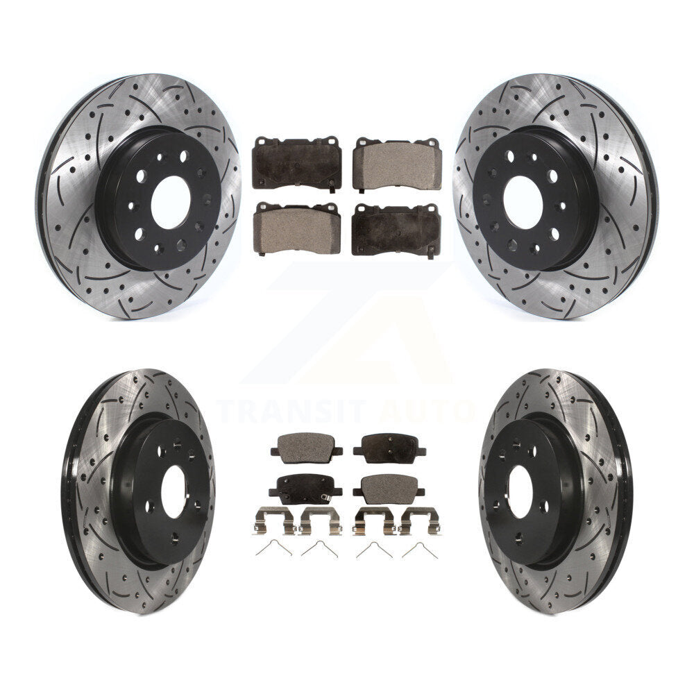 Transit Auto KDT-100662 Disc Brake Kit for 2016-2022 Chevrolet Camaro, Cadillac CT6 - Front and Rear